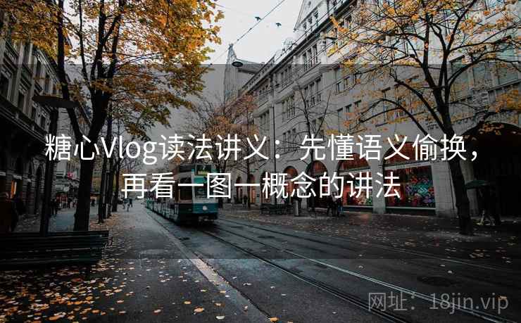 糖心Vlog读法讲义：先懂语义偷换，再看一图一概念的讲法