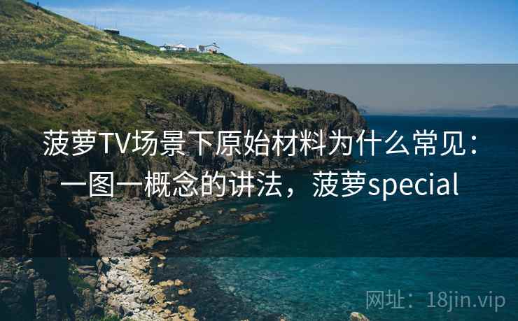 菠萝TV场景下原始材料为什么常见：一图一概念的讲法，菠萝special
