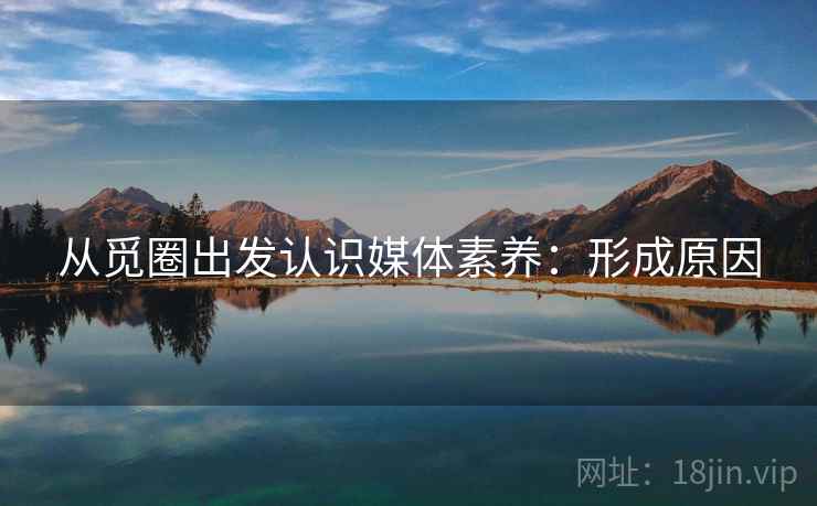 从觅圈出发认识媒体素养：形成原因