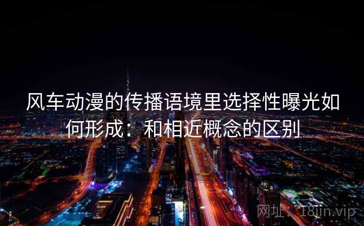 风车动漫的传播语境里选择性曝光如何形成：和相近概念的区别