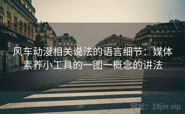 风车动漫相关说法的语言细节：媒体素养小工具的一图一概念的讲法