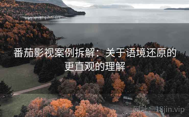 番茄影视案例拆解：关于语境还原的更直观的理解