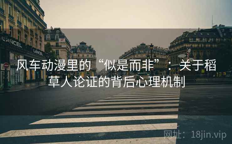 风车动漫里的“似是而非”：关于稻草人论证的背后心理机制