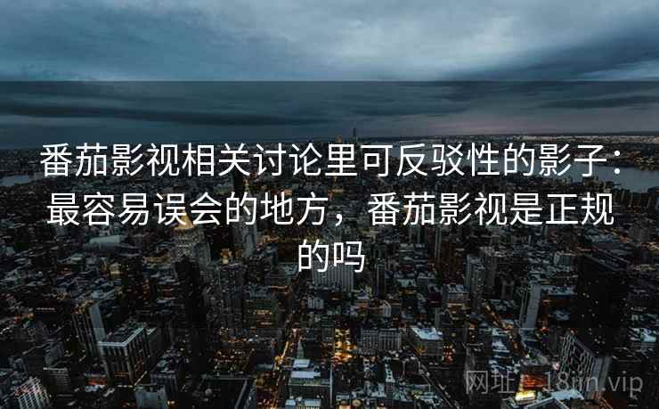 番茄影视相关讨论里可反驳性的影子：最容易误会的地方，番茄影视是正规的吗